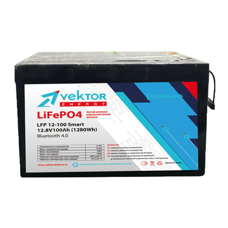 Аккумулятор Vektor Energy LFP 12,8-100 доступен на сайте  фото - 1